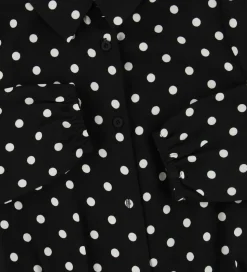 Grunt Buksedragt - Lisbeth - Sort m. Prikker