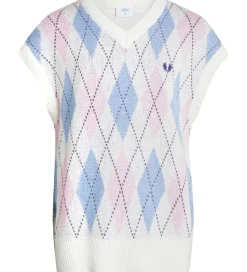 Grunt Vest - Strik - Canellia - Off White m. Tern