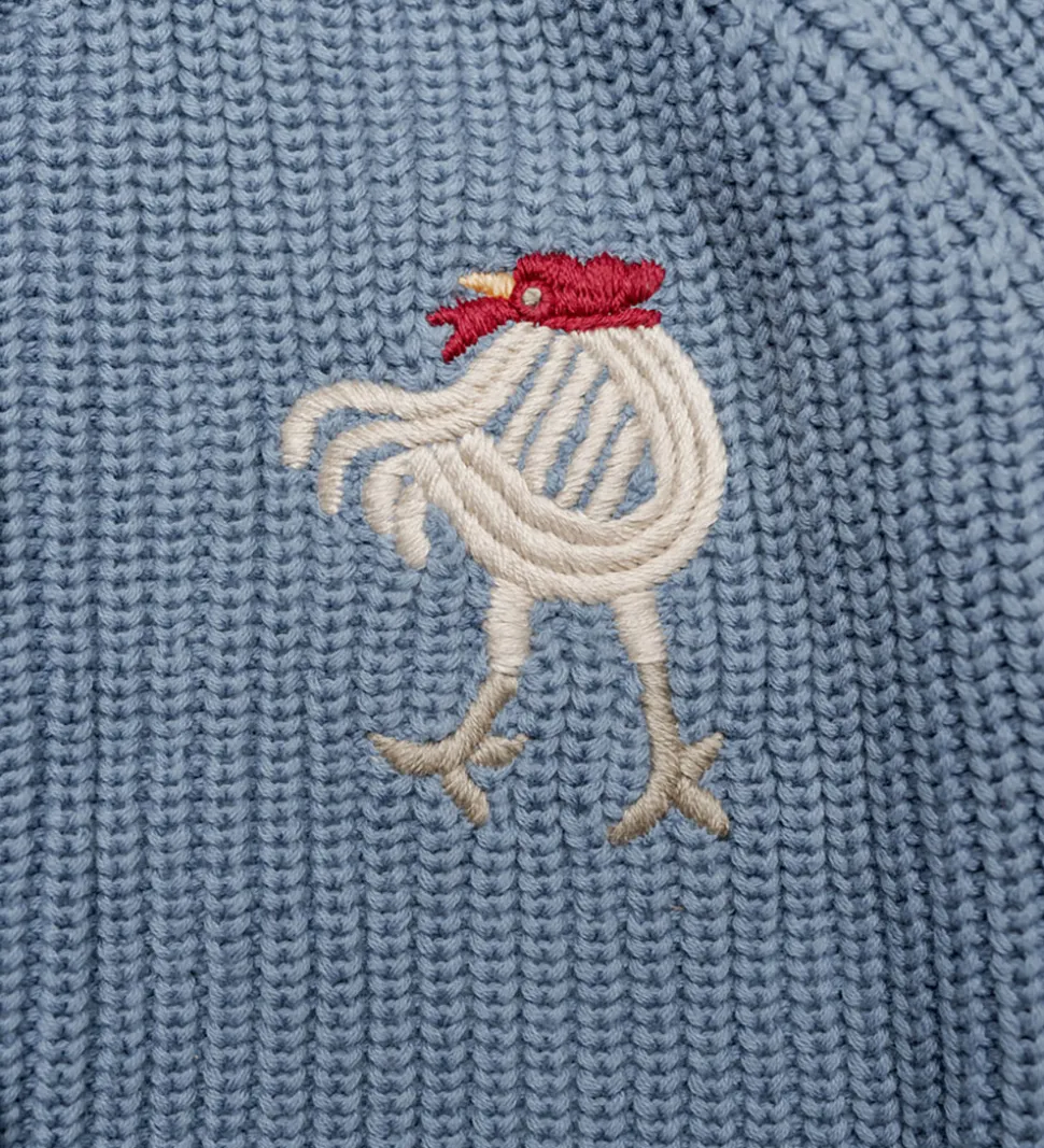 Hanevild Cardigan - Strik - Kaj - Blue Blizzard