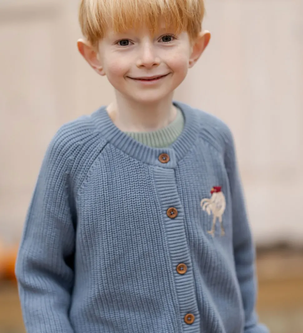 Hanevild Cardigan - Strik - Kaj - Blue Blizzard