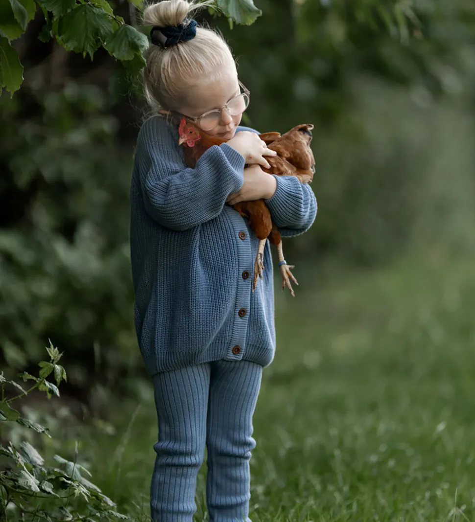 Hanevild Cardigan - Strik - Kaj - Blue Blizzard