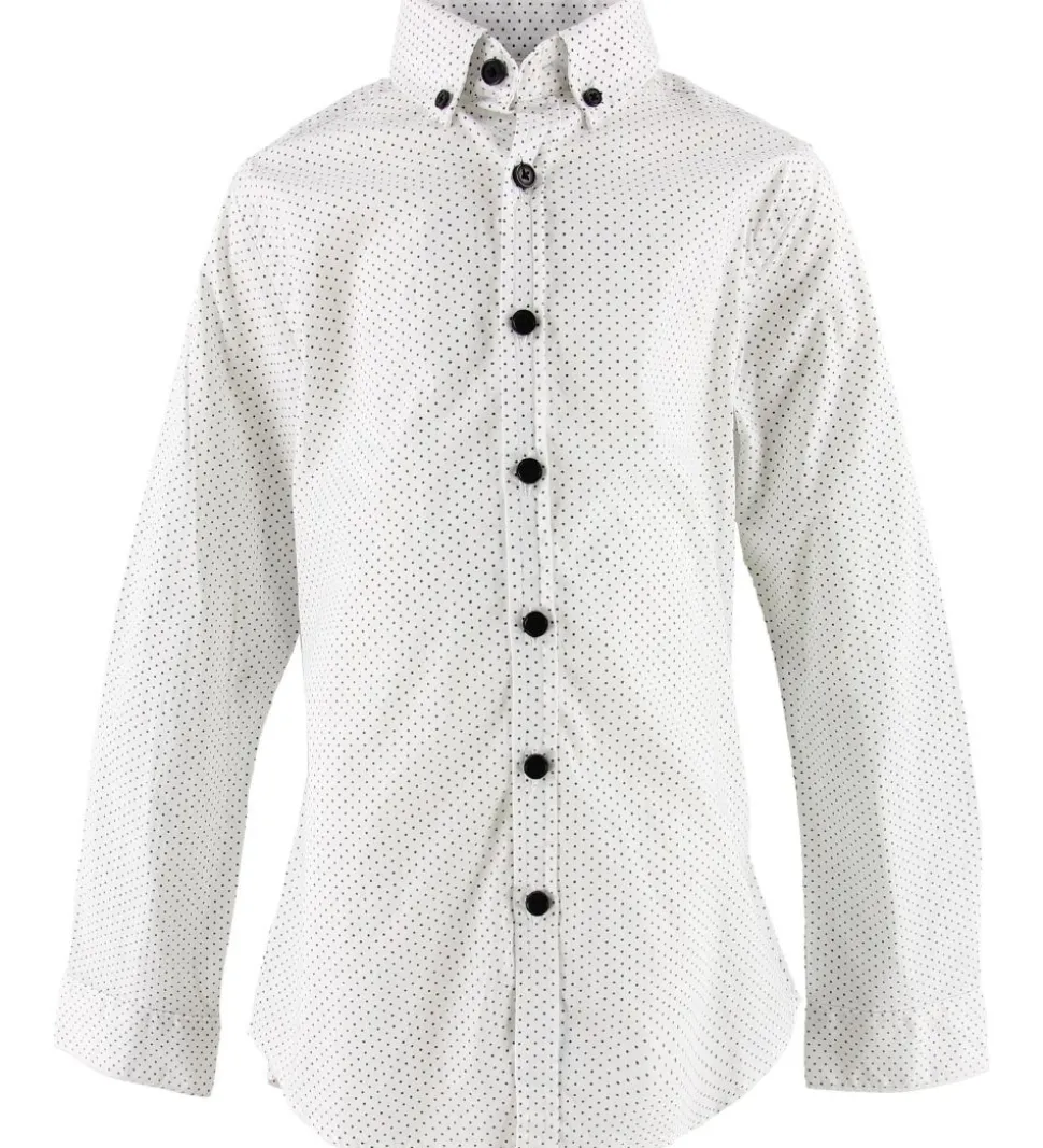Hound Skjorte - Hvid m. Prikker