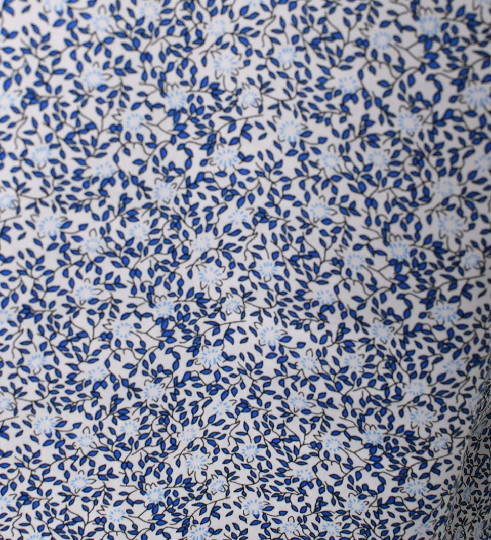 Hound Skjorte - Hvid/Blå m. Blomster