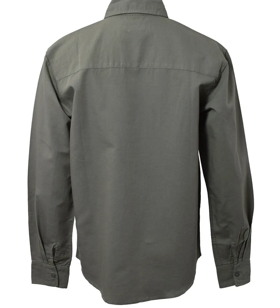 Hound Skjorte - Linen Blend - Army