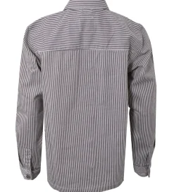 Hound Skjorte - Striped Overshirt - Black/Off White