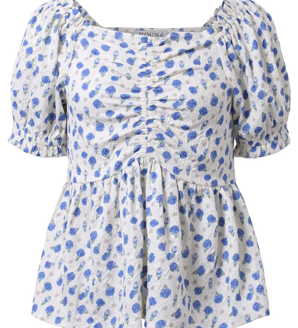 Hound Top - Flower - Light Blue