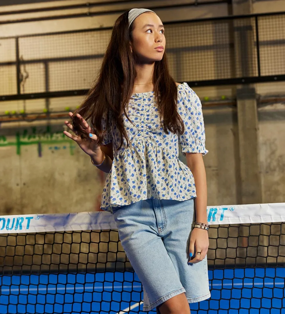 Hound Top - Flower - Light Blue