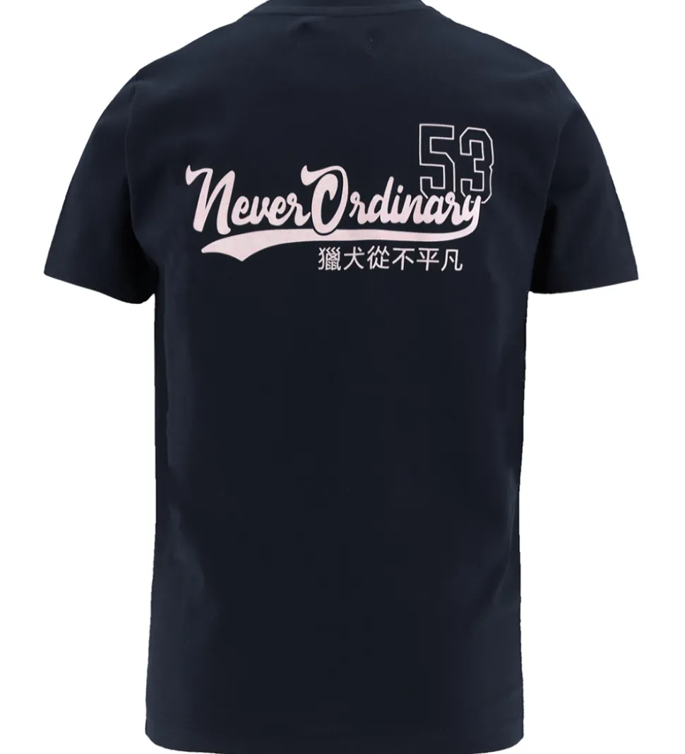 Hound T-shirt - Navy m. Print