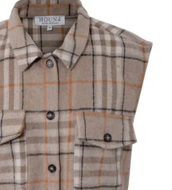 Hound Vest - Plaid - Sand m. Tern