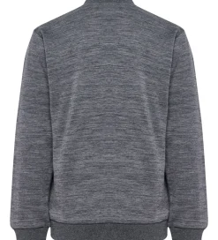 Hummel Cardigan - HmlJr - Uld - Mørkegråmeleret