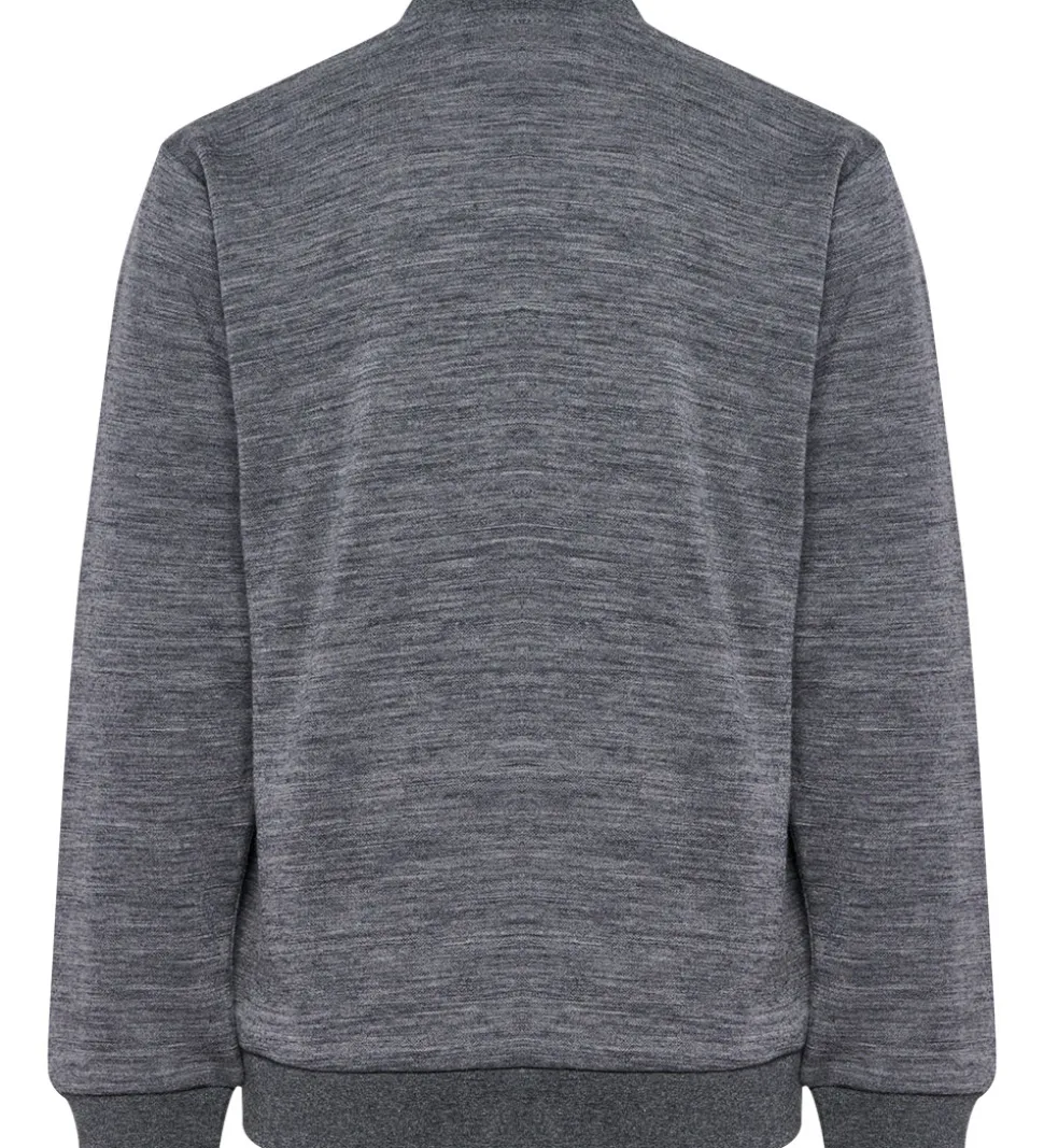 Hummel Cardigan - HmlJr - Uld - Mørkegråmeleret