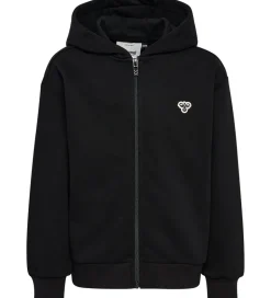 Hummel Cardigan - hmlJR Loose Zip - Sort m. Logo