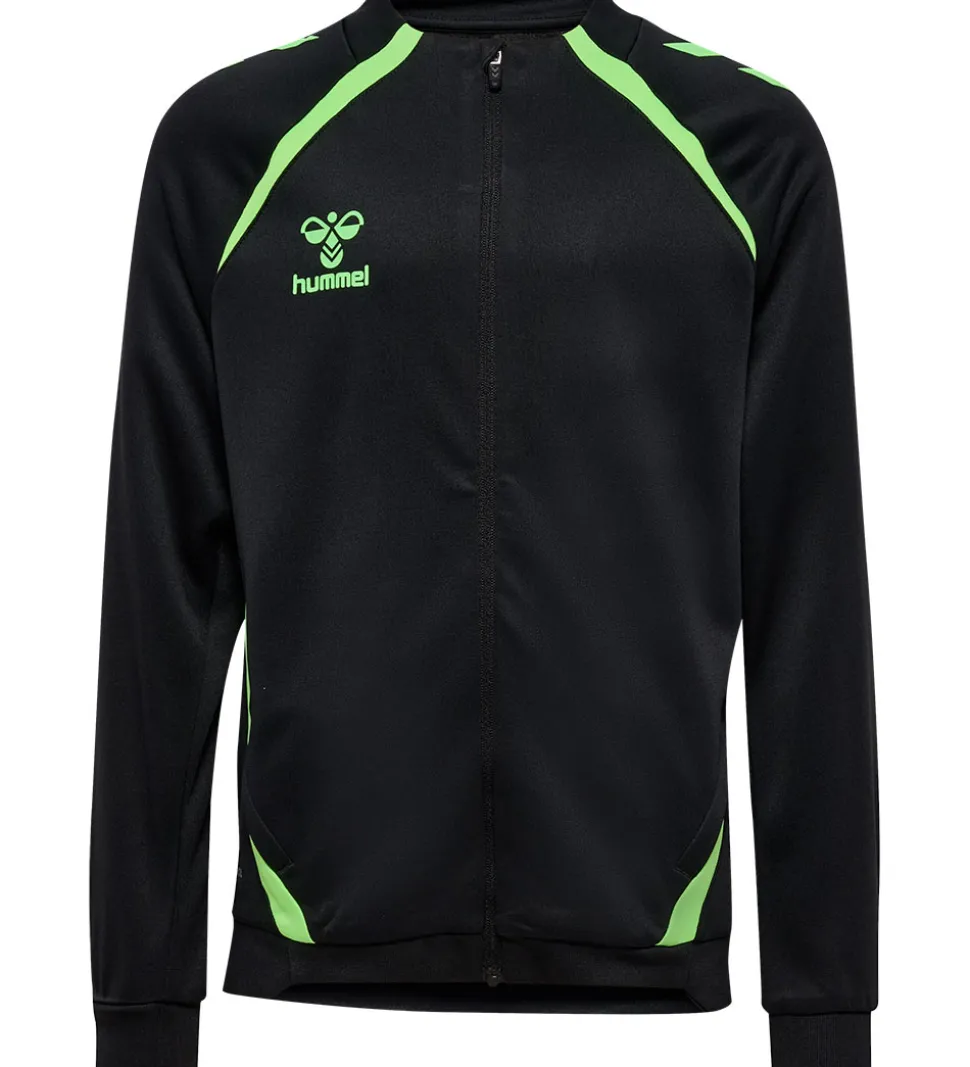 Hummel Cardigan - hmlLead 2.0 Track - Sort/Green Gecko