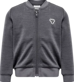 Hummel Cardigan - HmlMini - Uld - Mørkegråmeleret