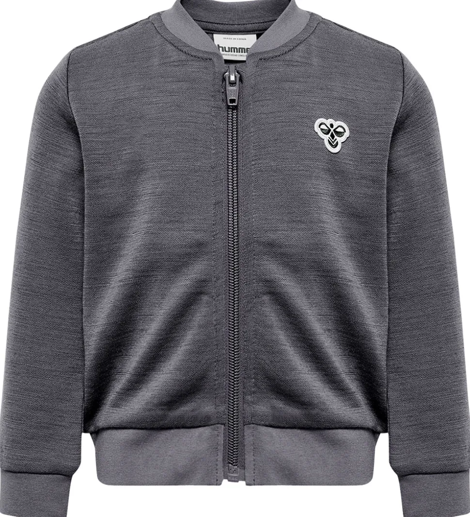 Hummel Cardigan - HmlMini - Uld - Mørkegråmeleret