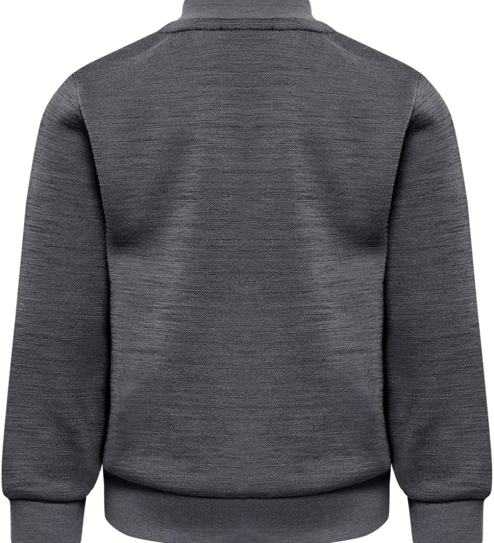 Hummel Cardigan - HmlMini - Uld - Mørkegråmeleret