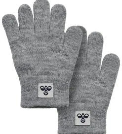 Hummel Handsker - 2-pak - Strik - HmlJr - Gråmeleret