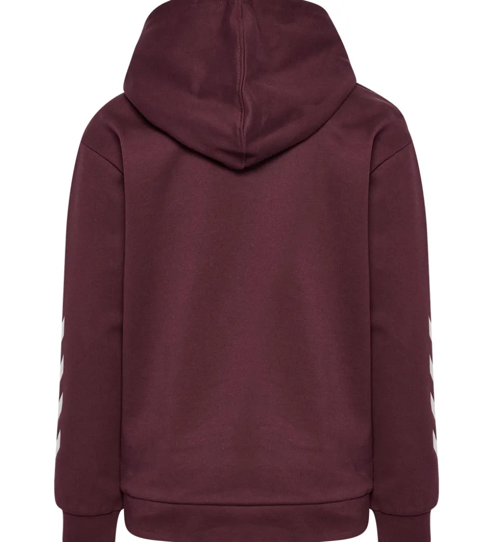 Hummel Hættetrøje - hmlJr Logo Hoodie - Vineyard Wine