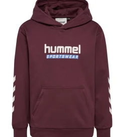 Hummel Hættetrøje - hmlJr Logo Hoodie - Vineyard Wine