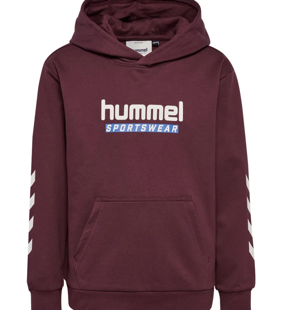 Hummel Hættetrøje - hmlJr Logo Hoodie - Vineyard Wine