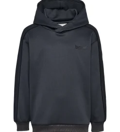 Hummel Hættetrøje - hmlJR Performance - Interlock Hoddie - Ebony