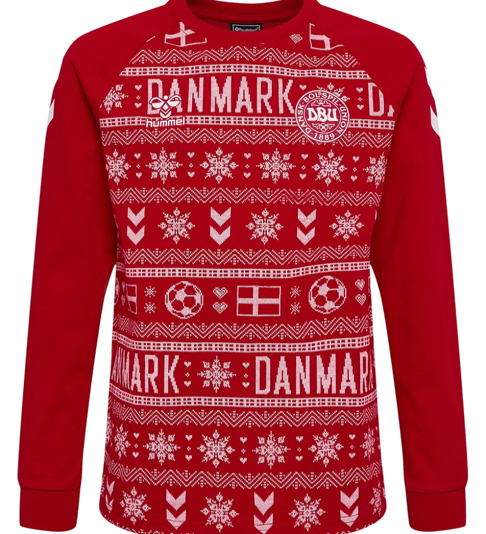 Hummel Nattøj - 2-delt - hmlDBU Fan XMAS Pyjamas - Tango Red