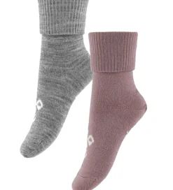 Hummel Strømper - HmlMini - 2-pak - Grey Melange/ Twillight Mauv