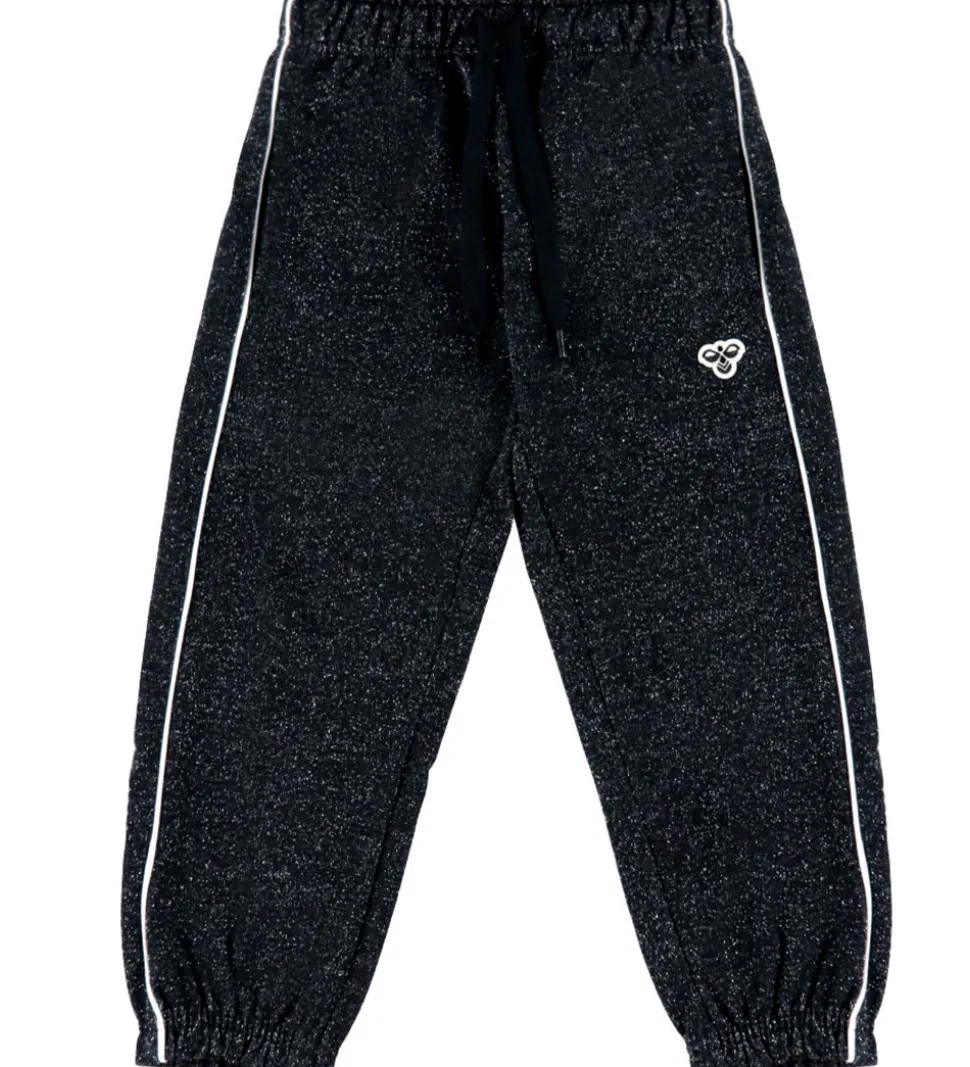 Hummel Sweatpants - hmlJR Loose - Sort m. Glimmer