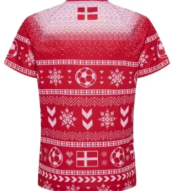 Hummel T-shirt - HmlDBU Fan XMAS - Tango Red