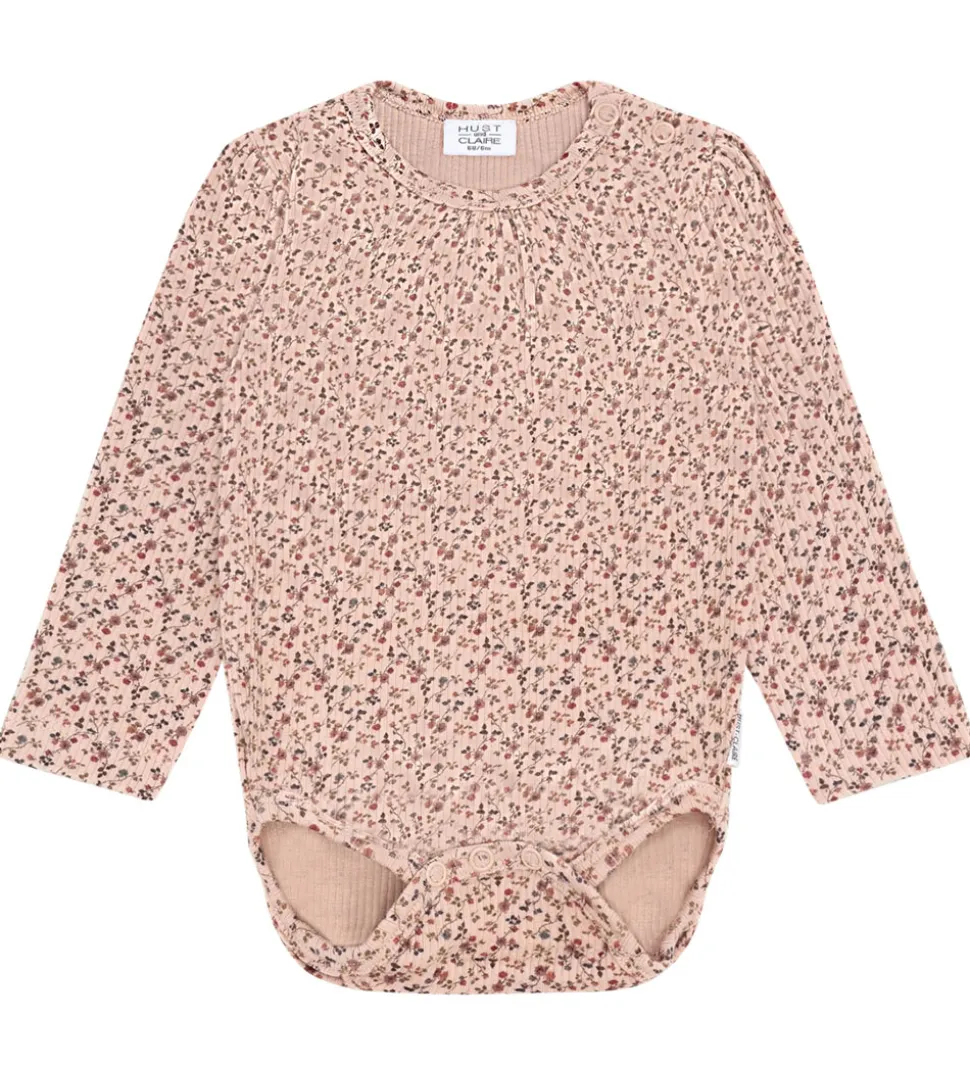 Hust and Claire Body l/æ - HCBri - Rugby Tan m. Blomster