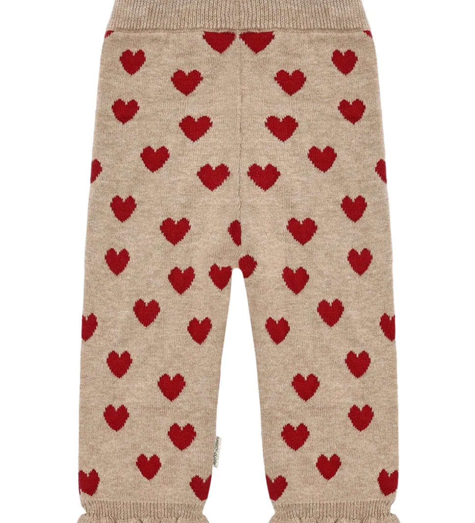 Hust and Claire Bukser - Strik - HCLisa - Biscuit m. Hjerter