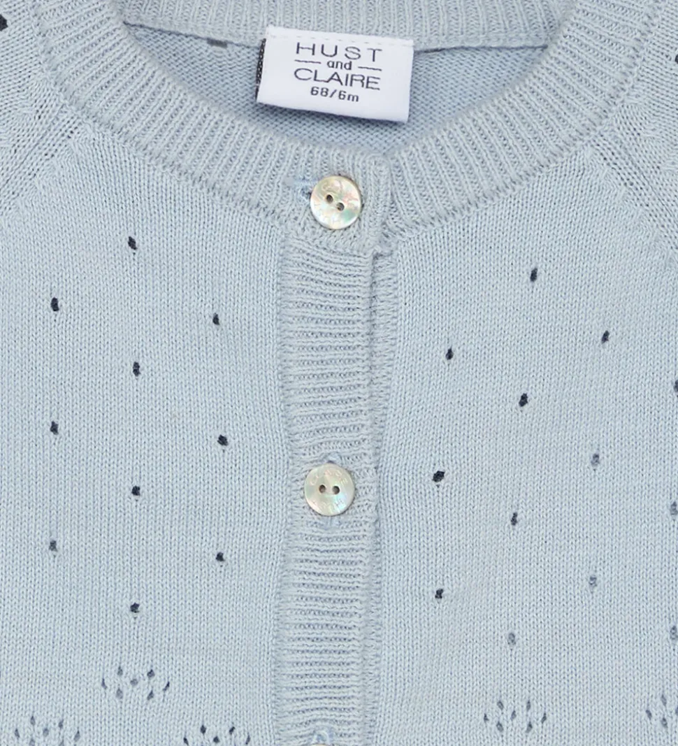 Hust and Claire Cardigan - Strik - HCCillja - Blue Flax