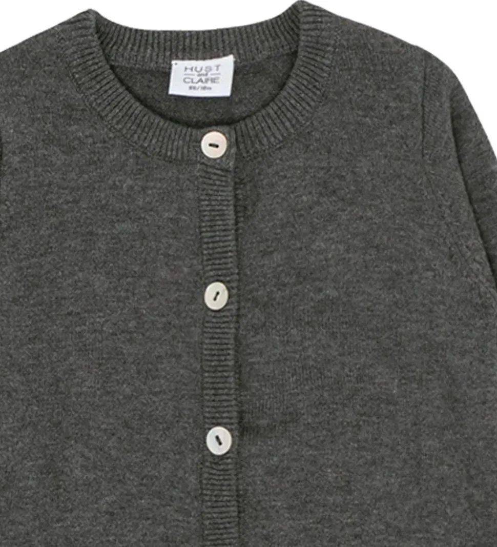 Hust and Claire Cardigan - Strik - Cara - Grå Melange