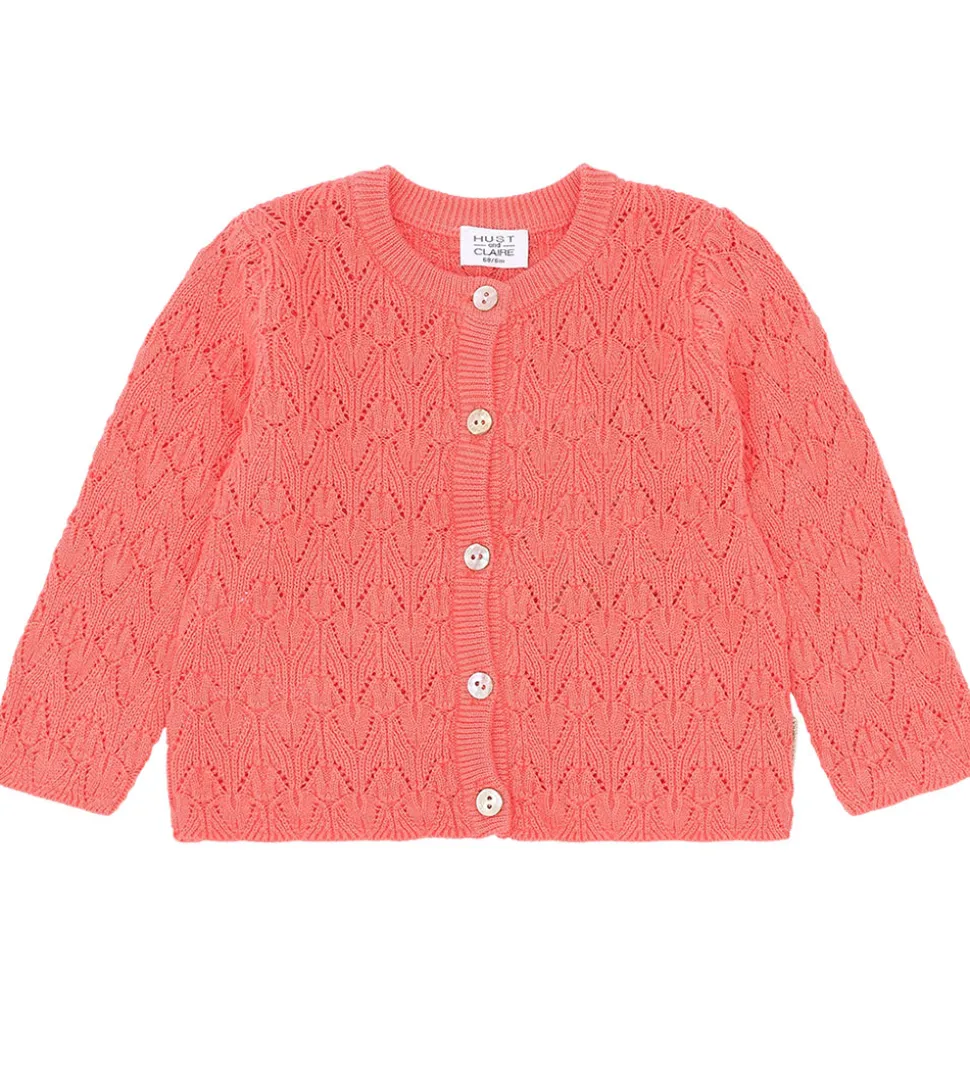Hust and Claire Cardigan - Strik - Cilja - Wild Coral