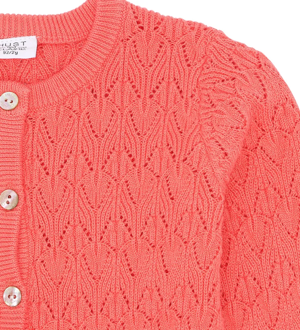 Hust and Claire Cardigan - Strik - Cilja - Wild Coral