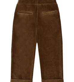 Hust and Claire Fløjlsbukser - HCGarry Ottoman - Brown stone