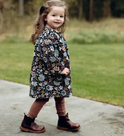 Hust and Claire Fløjlskjole - HCKaroline - Light Blue/Navy m. Bl