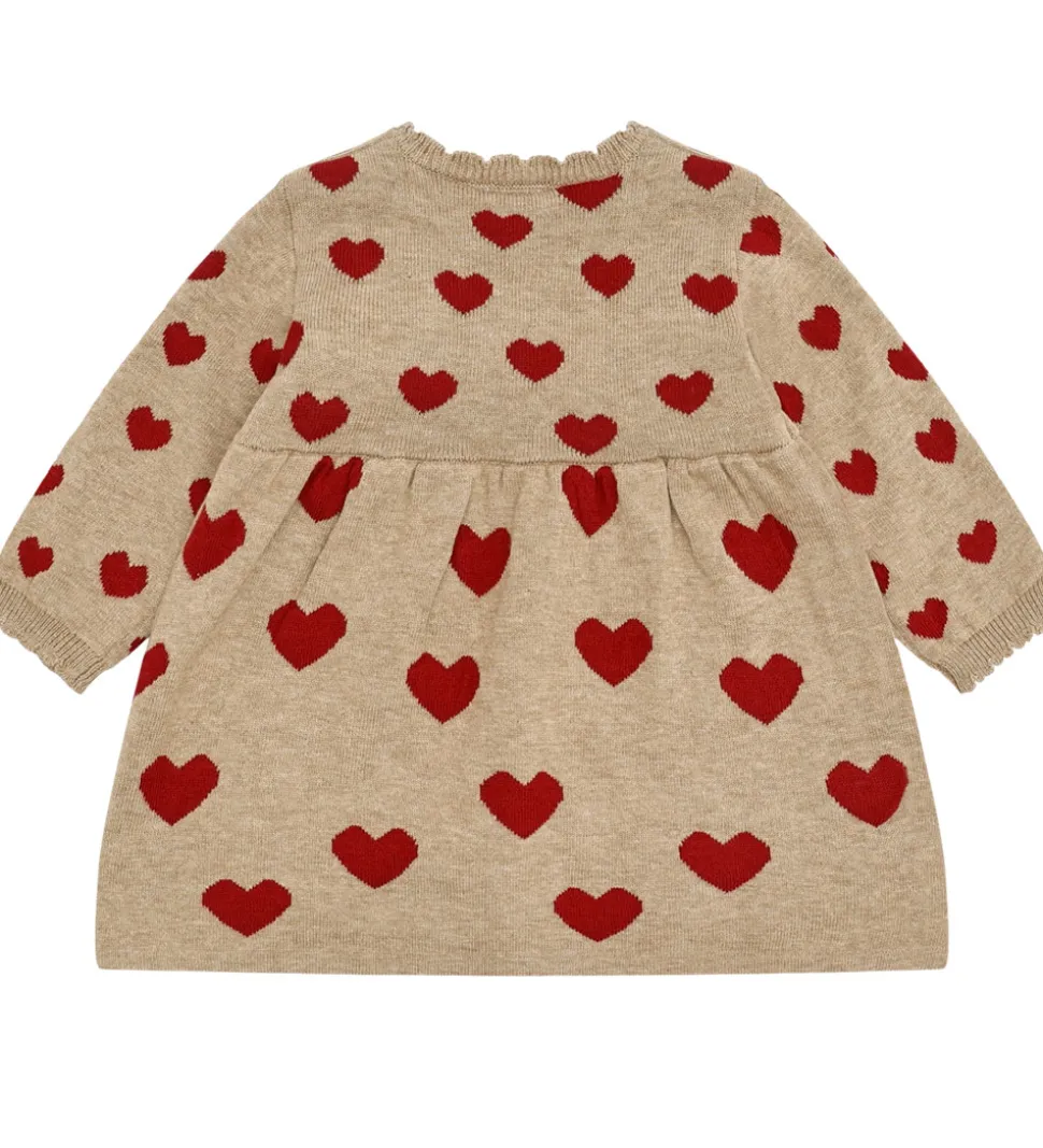 Hust and Claire Kjole - Strik - HCKristel - Biscuit m. Hjerter