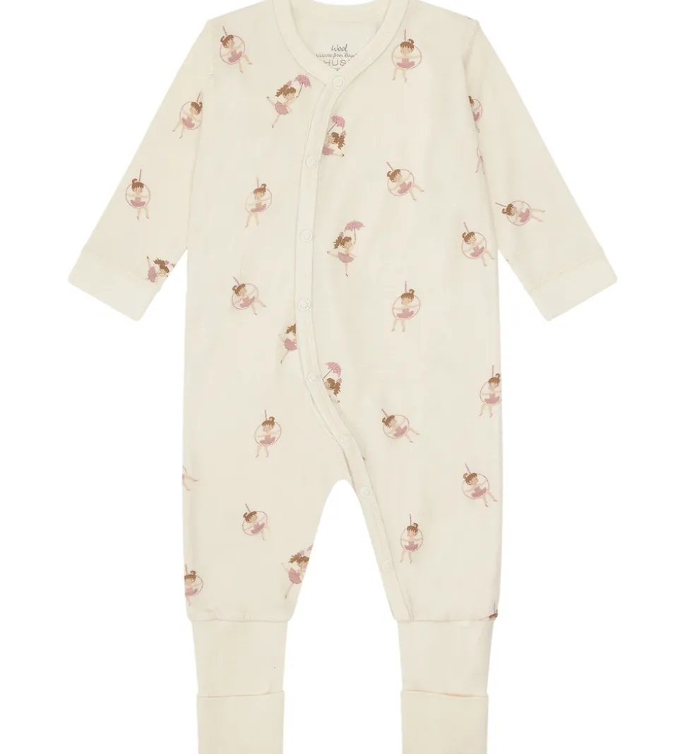 Hust and Claire Natdragt - Uld/Bambus Viskose - Manu - Off White