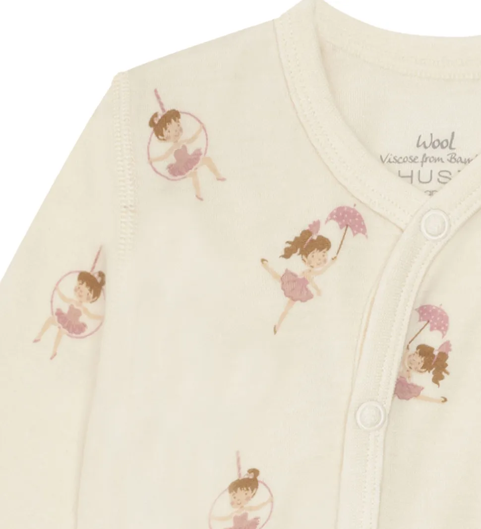 Hust and Claire Natdragt - Uld/Bambus Viskose - Manu - Off White