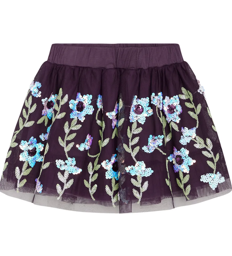 Hust and Claire Nederdel - Ninna - Dark Plum m. Palietter