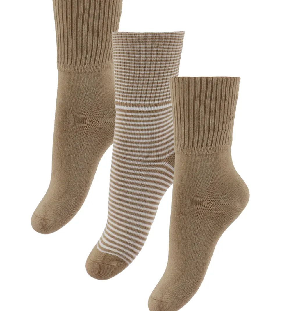 Hust and Claire Strømper - Bambus - 3-pak - HCFuxie - Warm Sand