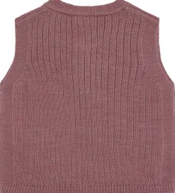 Hust and Claire Vest - Strik - HCEdi Wool Rib Knit - Pale Ma