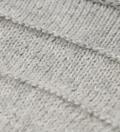 Huttelihut Babyhjelm m. Ører - Alpakauld - Strik - Gråmeleret