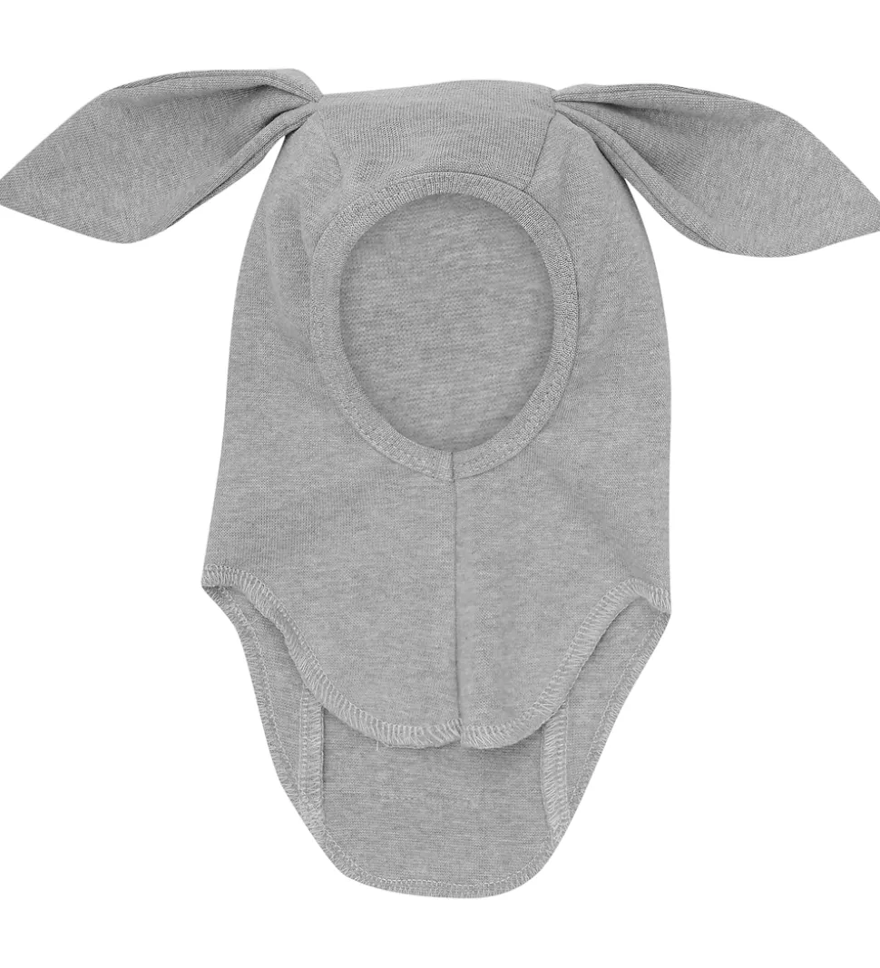 Huttelihut Elefanthue - 1-lags - Medium Grey Melange m. Ører