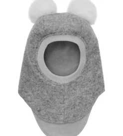 Huttelihut Elefanthue - Uld - 2-lags - Grey Melange m. Kvaste