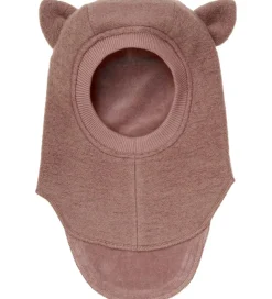 Huttelihut Elefanthue - Uld - 2-lags - Burlwood m. Ører