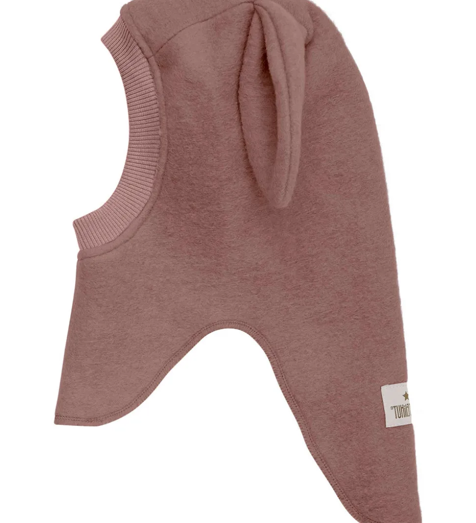 Huttelihut Elefanthue - Uld - 2-lags - Burlwood m. Ører