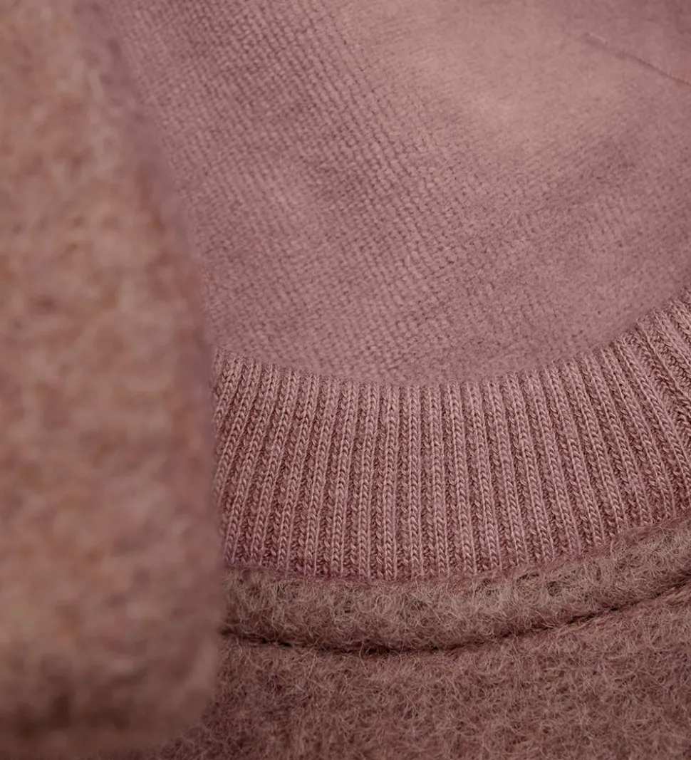 Huttelihut Elefanthue - Uld - 2-lags - Burlwood m. Ører