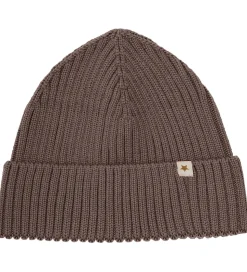 Huttelihut Hue - Uld - Strik - Brown Melange